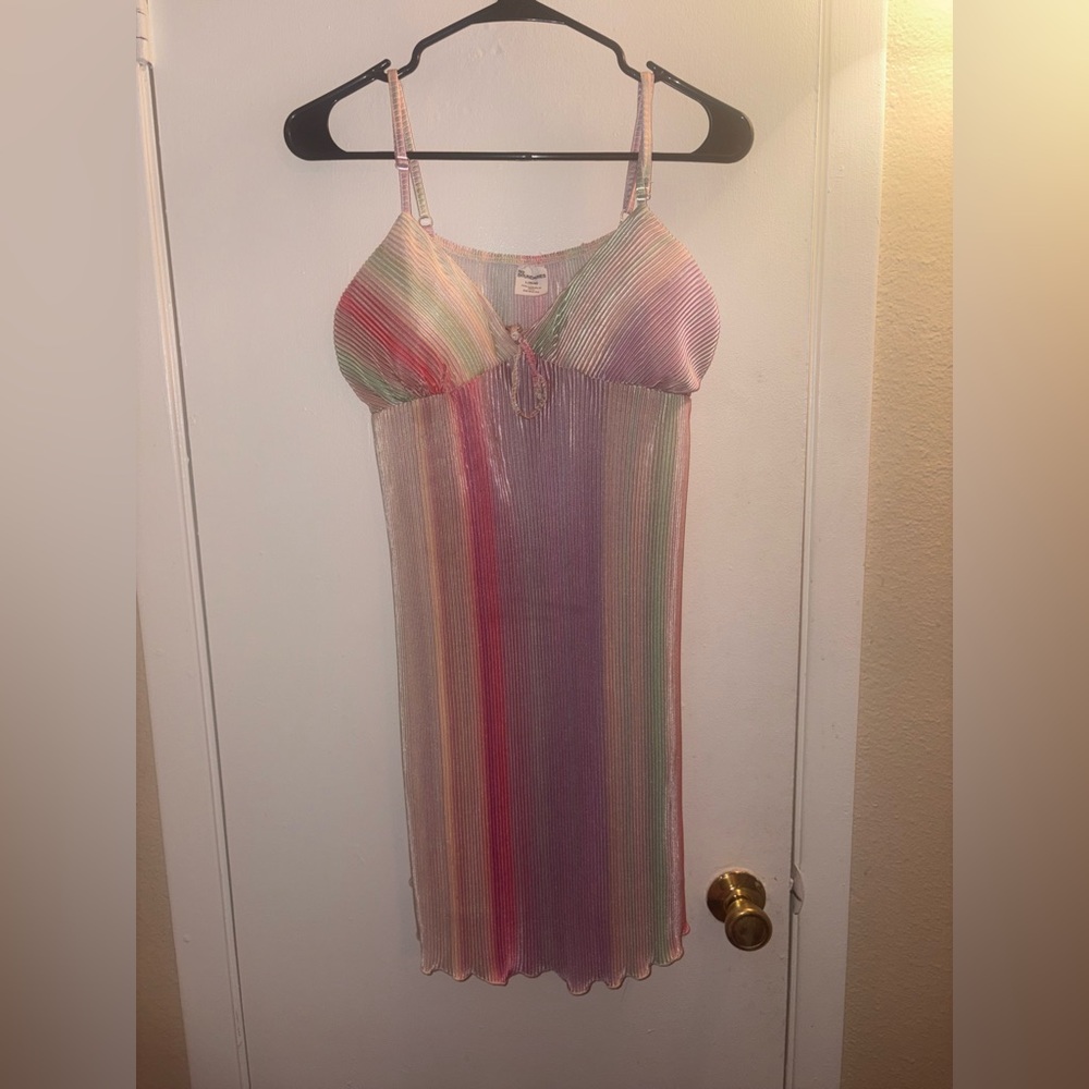 No Boundaries Multicolor Striped Mini Dress